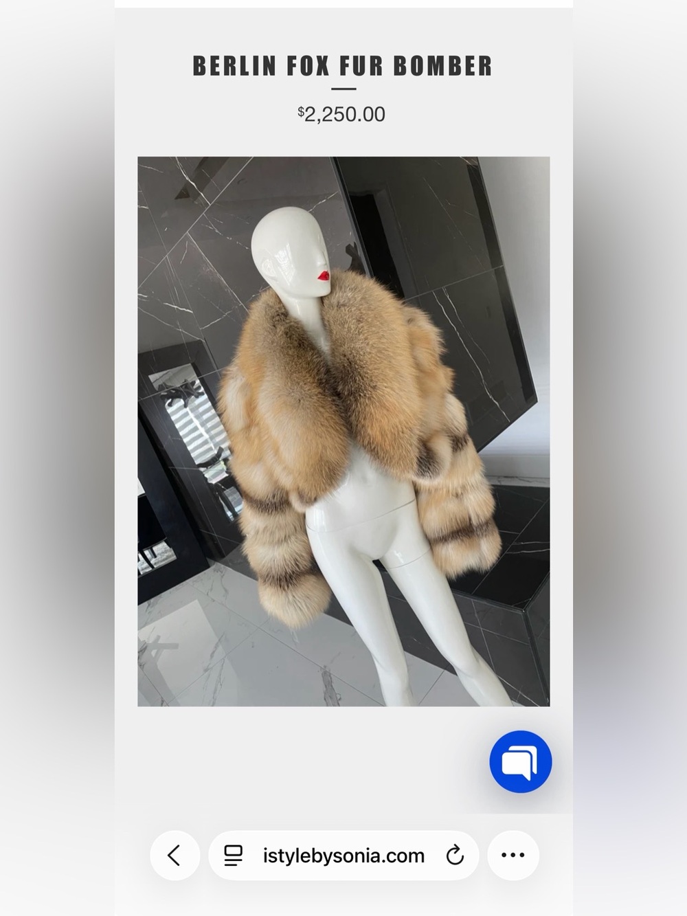Fox Fur Bomber Jacket